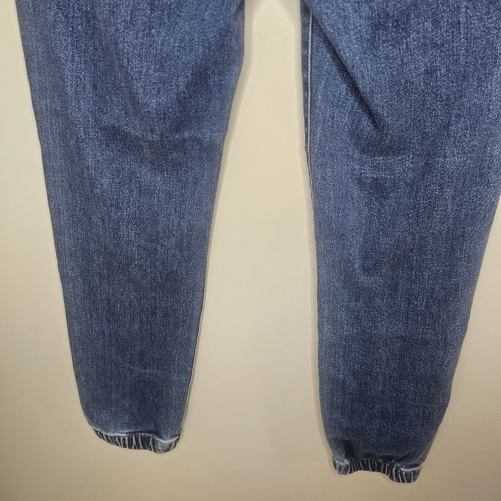 Risen Los Angeles Denim Utility Chore Jogger Soft Stretchy Tie Fronts Jeans - Picture 8 of 12